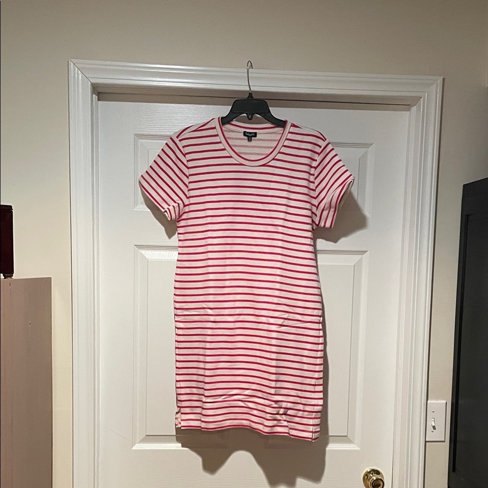 Splendid Pink and White Striped Dress